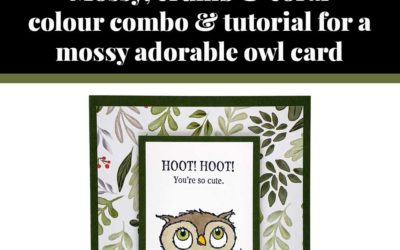 Tutorial for mossy owl card