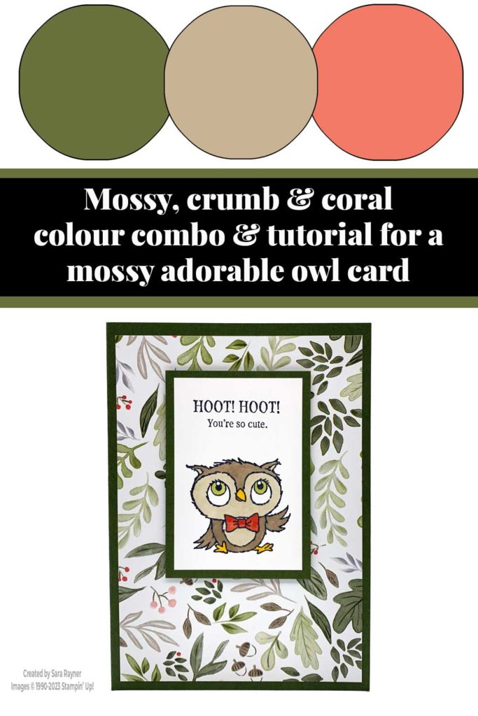 Mossy adorable owl card tutorial