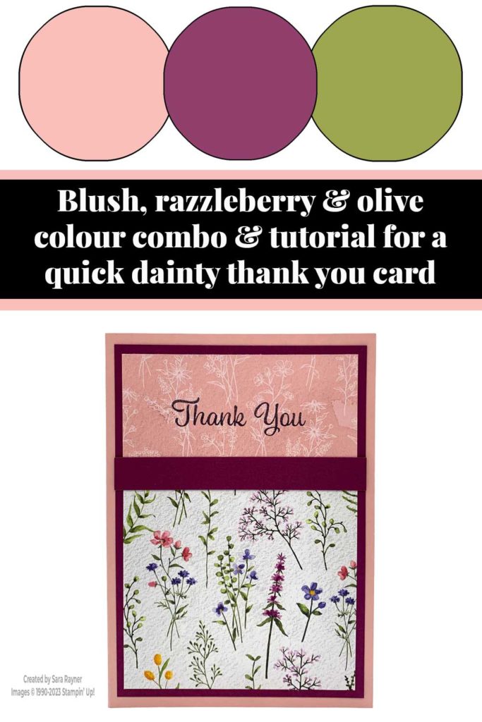 Quick dainty thank you card tutorial