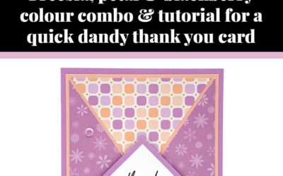 Tutorial for quick dandy thank you card