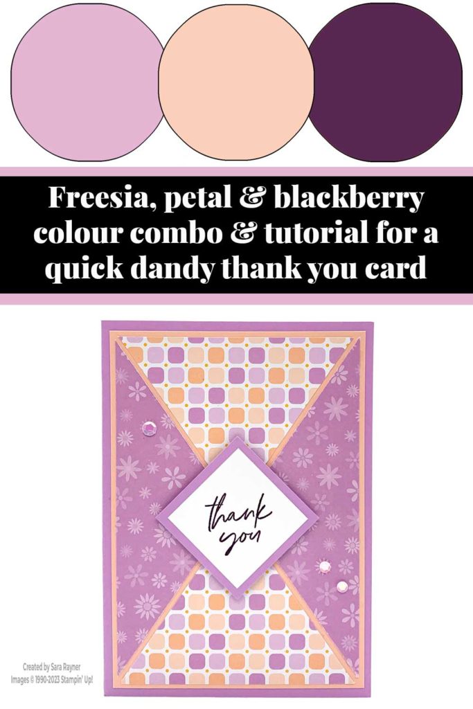 Quick dandy thank you card tutorial