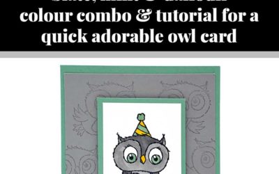 Tutorial for quick adorable owl card