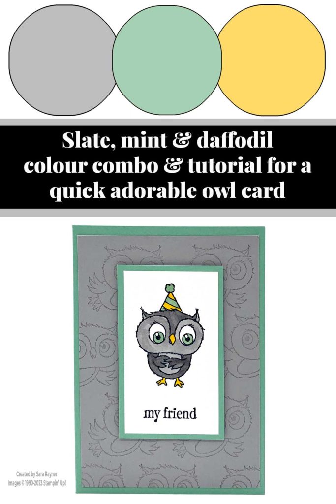 Quick adorable owl card tutorial