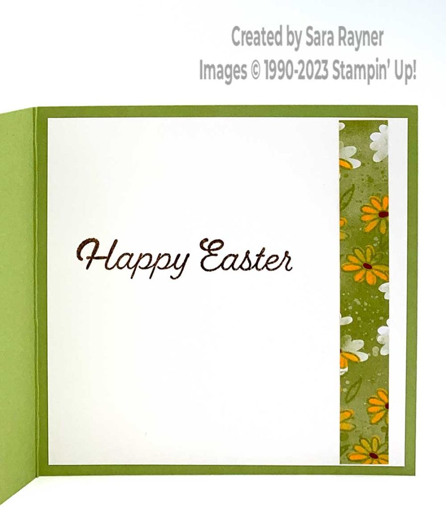 Easter bunny card insert