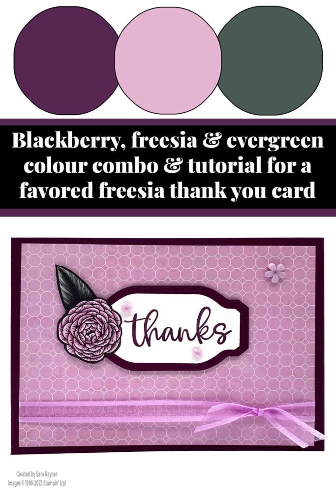 Favored freesia thank you card tutorial