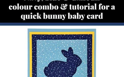 Tutorial for quick bunny baby card