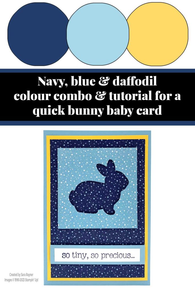 Quick bunny baby card tutorial