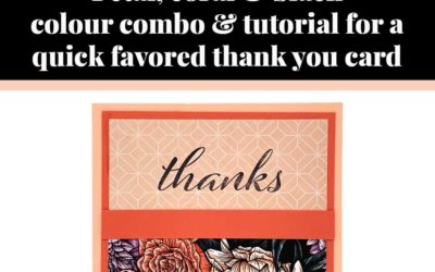 Tutorial for quick favored thank you card