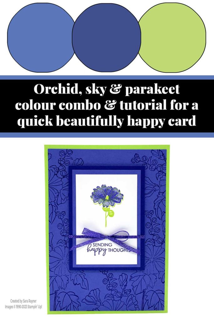 Quick beautifully happy card tutorial