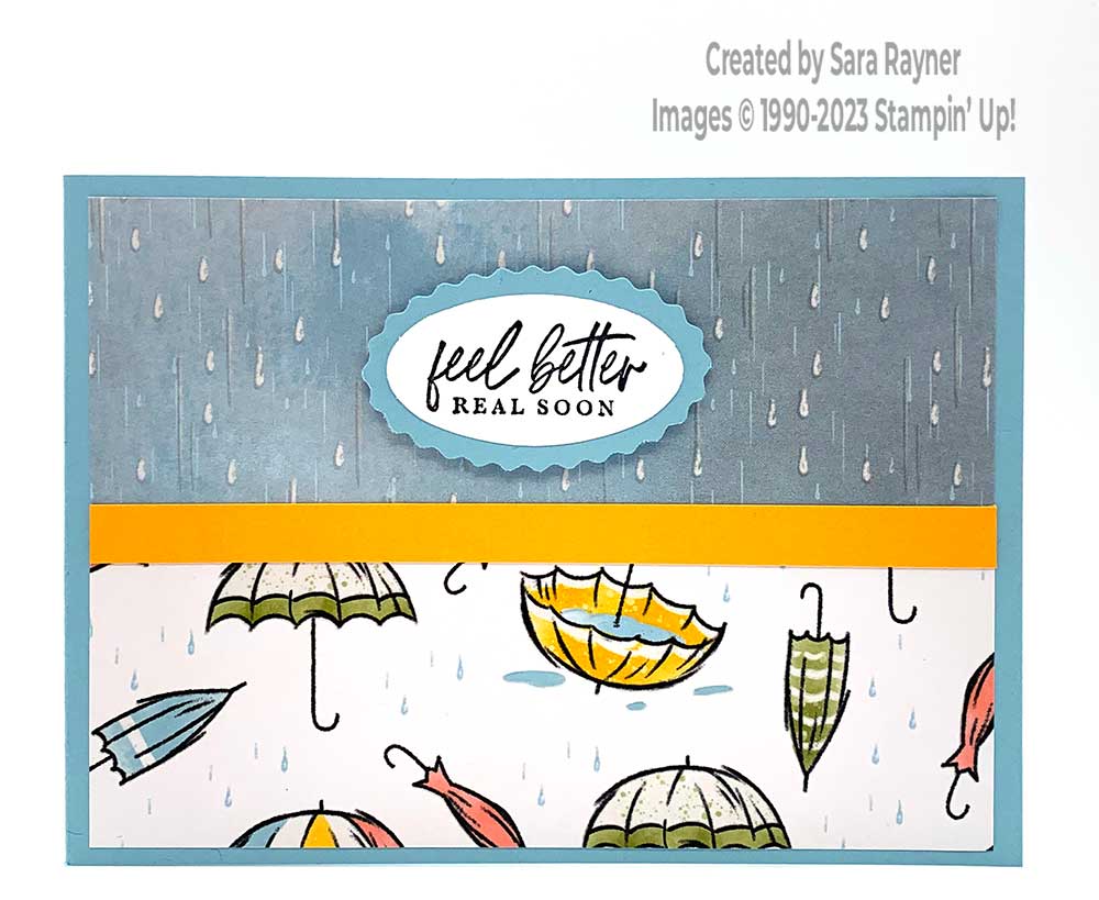 Quick rain or shine get well card