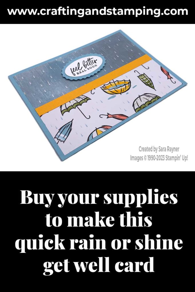 Quick rain or shine get well card supply list