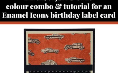 Tutorial for Enamel birthday label card