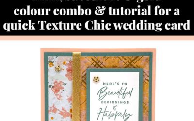 Tutorial for quick Chic wedding card