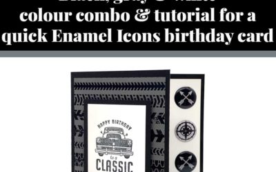 Tutorial for quick Enamel Icons birthday card