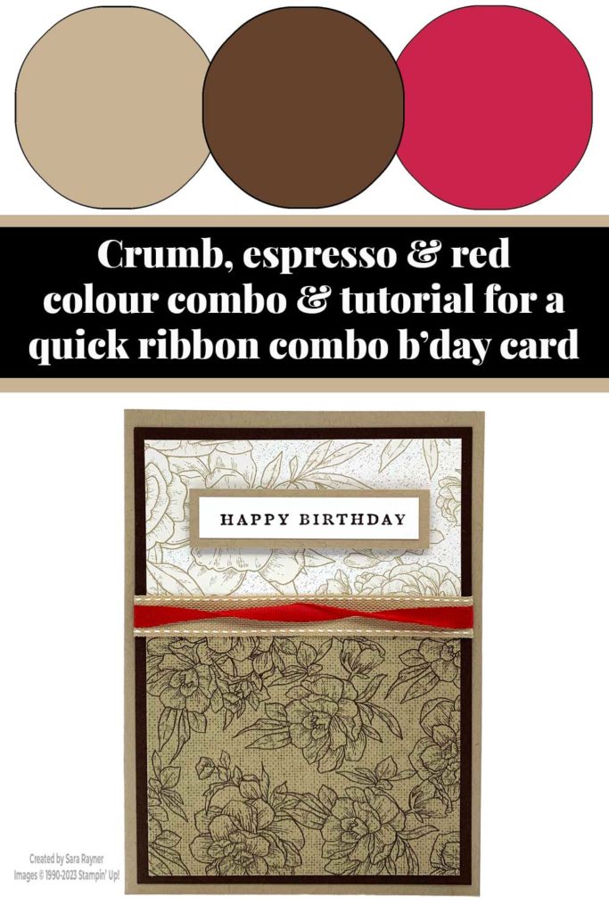 Quick ribbon combo card tutorial