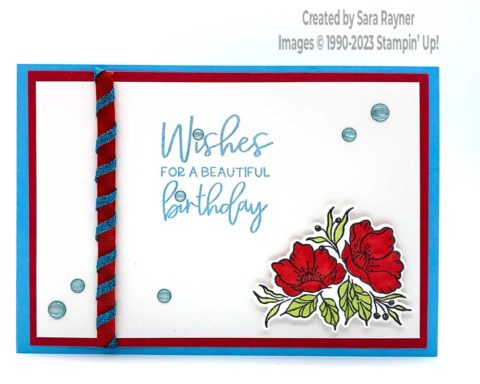 Tutorial for winding ribbon birthday card - Sara's crafting and ...