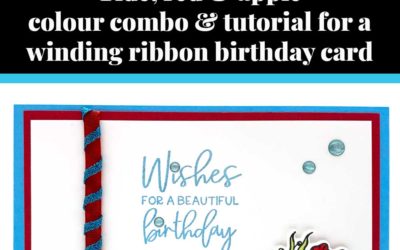 Tutorial for winding ribbon birthday card