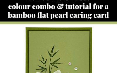 Tutorial for bamboo flat pearl caring card