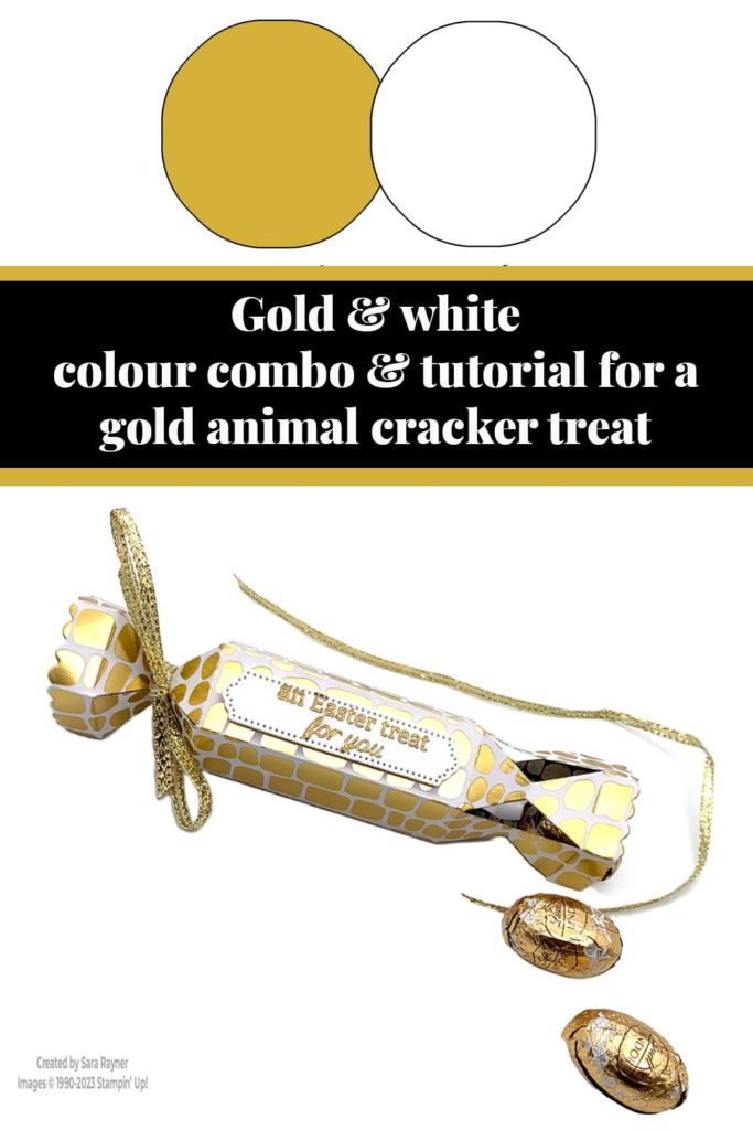 Gold Animal Cracker Treat tutorial