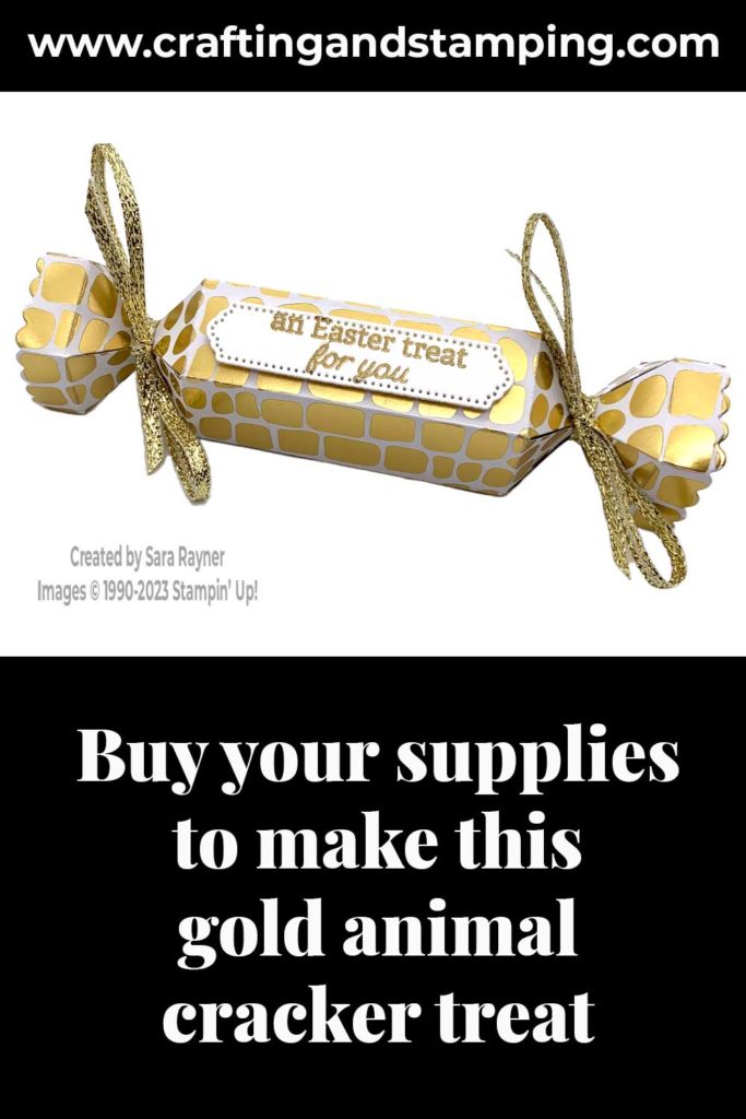 Gold Animal Cracker Treat supply list
