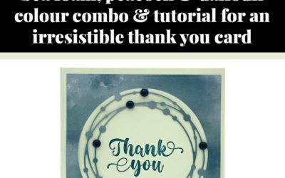 Tutorial for irresistible thank you card