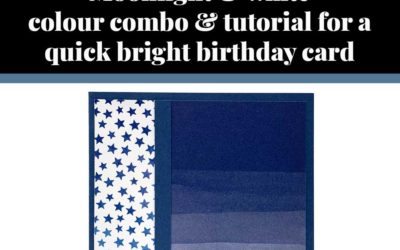 Tutorial for quick bright birthday card