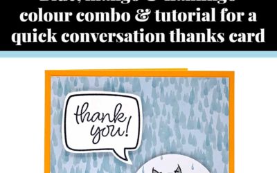 Tutorial for quick conversation thank you card