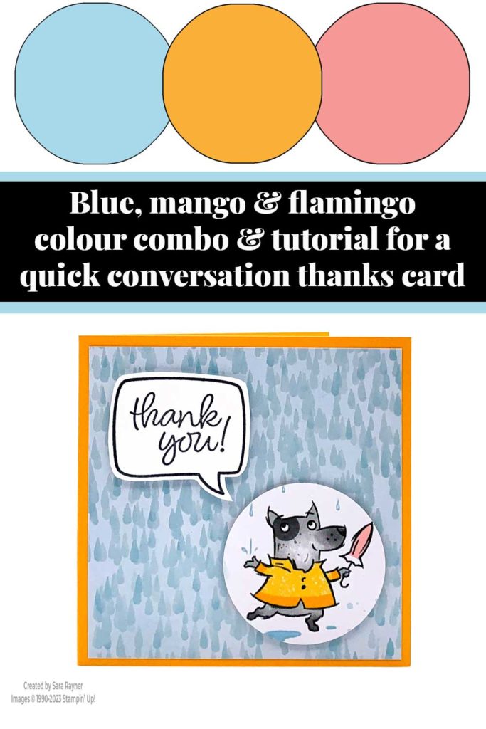 Quick conversation thank you card tutorial