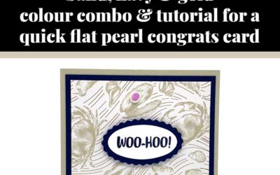 Tutorial for quick flat pearl congrats card