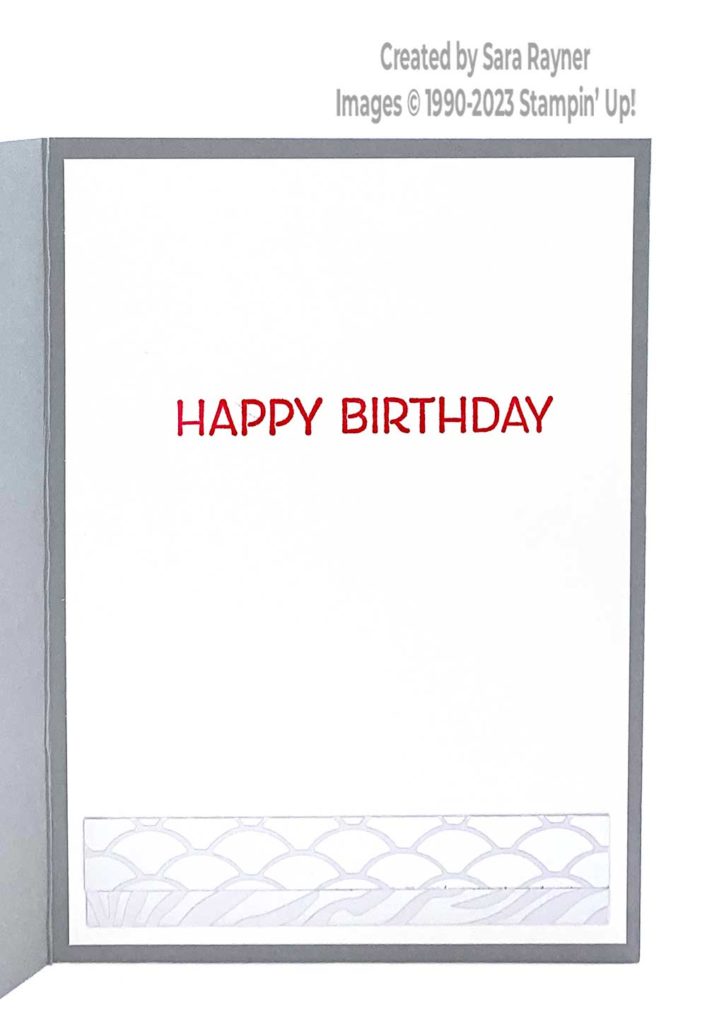 Quick silver birthday card insert