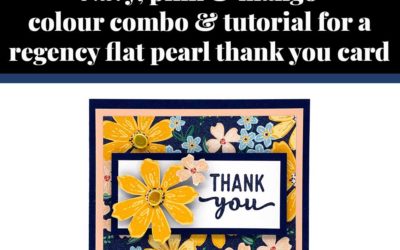 Tutorial for Regency pearl thank you card