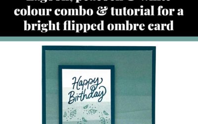 Tutorial for bright flipped ombre card