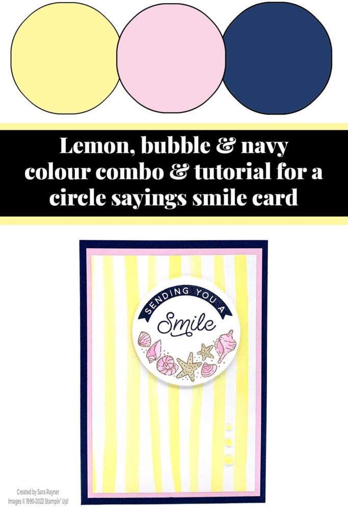 Circle sayings smile card tutorial
