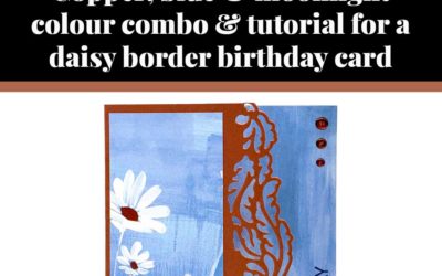 Tutorial for daisy border birthday card