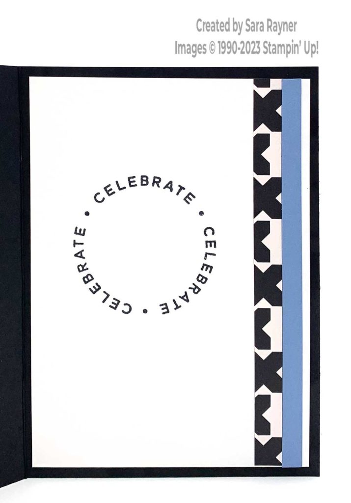 Pattern gems birthday card insert