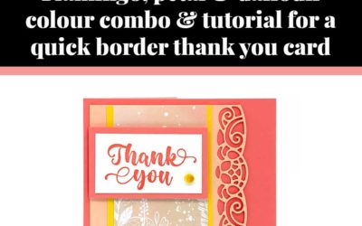 Tutorial for quick elegant borders thank you card
