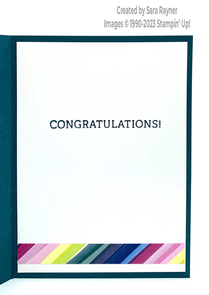 Quick vellum basics congrats card insert