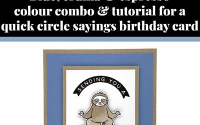 Tutorial for quick circle sayings birthday card