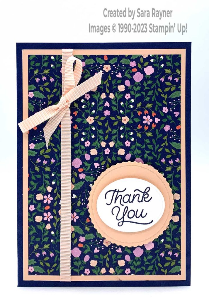 All that ribbon thank you card