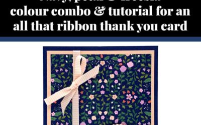 Tutorial for all that ribbon thank you card