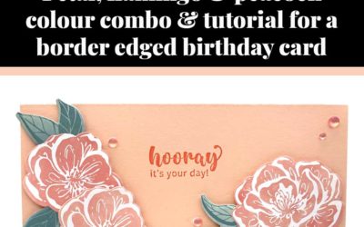 Tutorial for border edged birthday card
