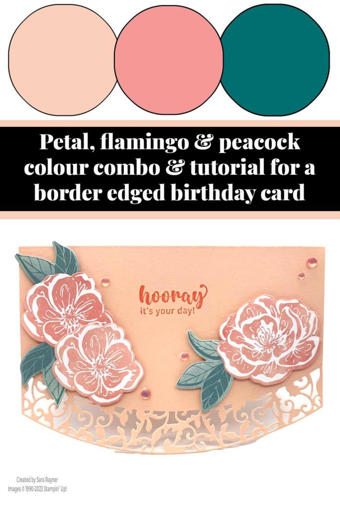 Border edged birthday card tutorial
