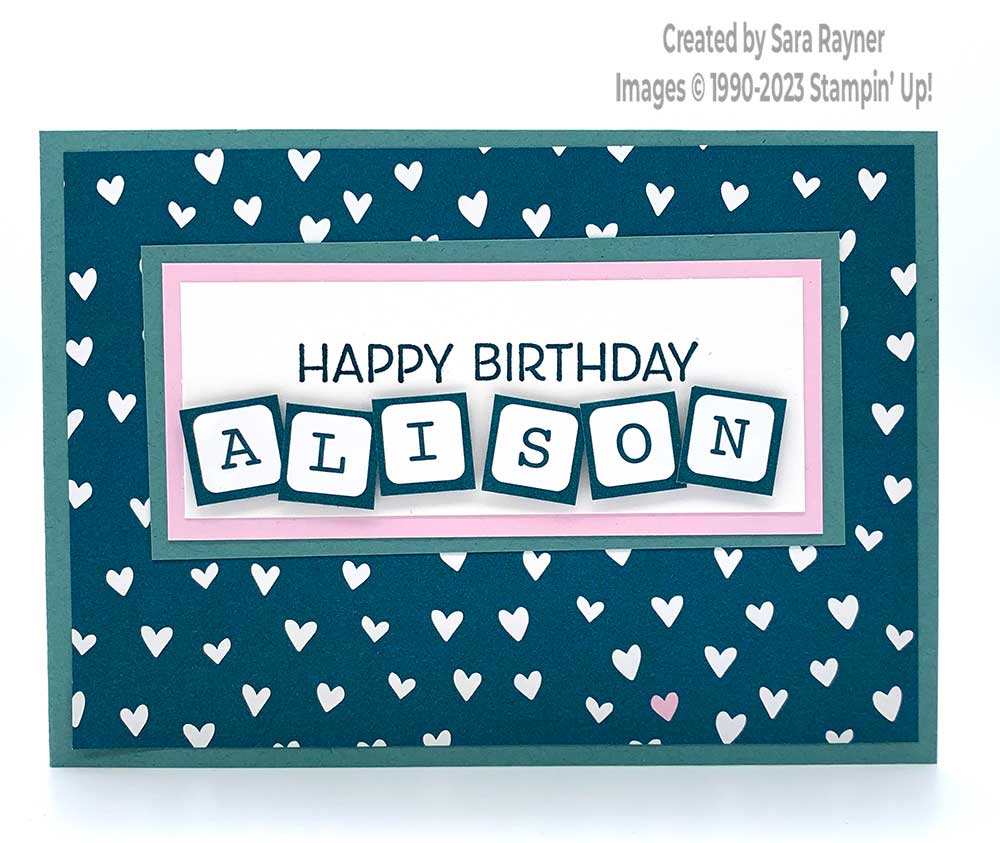 Personalised eclectic birthday card