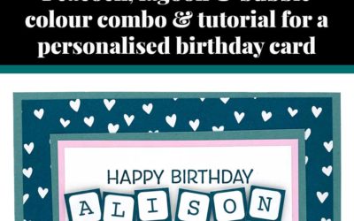 Tutorial for personalised  eclectic birthday card