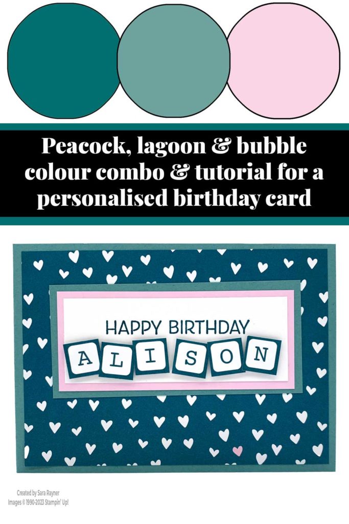 Personalised eclectic birthday card tutorial