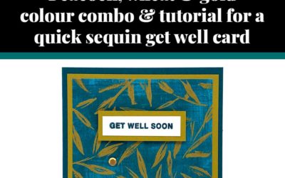 Tutorial for quick sequin get well card