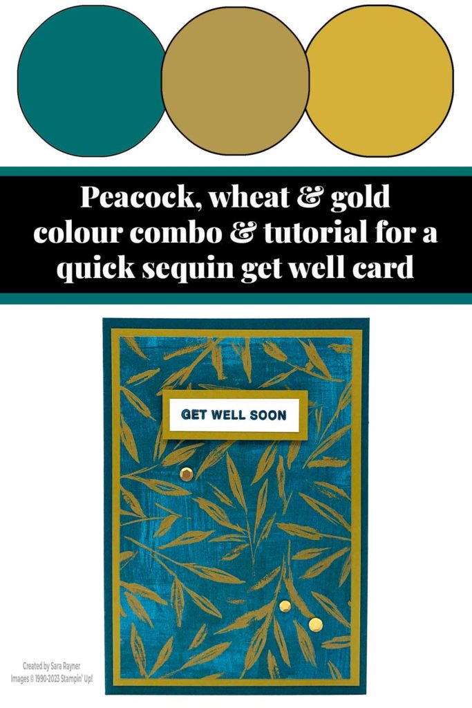 Quick sequin get well card tutorial