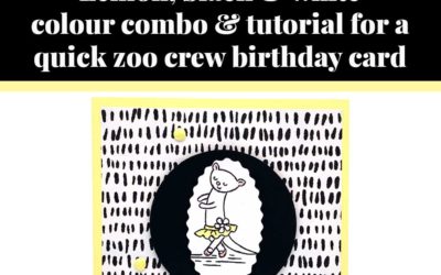 Tutorial for quick zoo crew birthday card