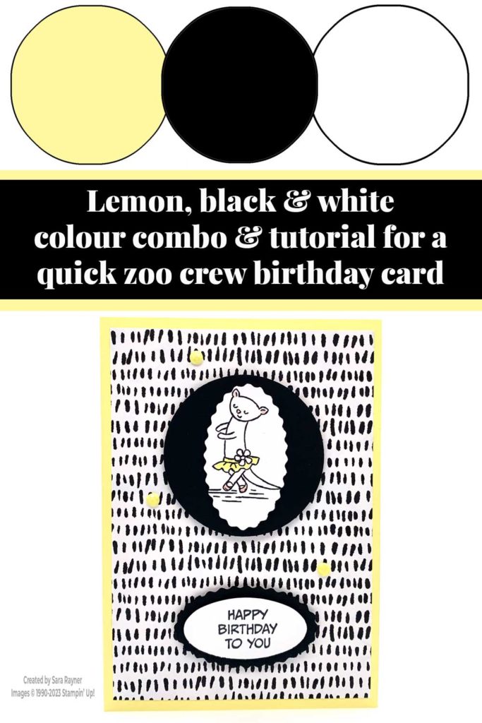 Quick zoo crew birthday card tutorial
