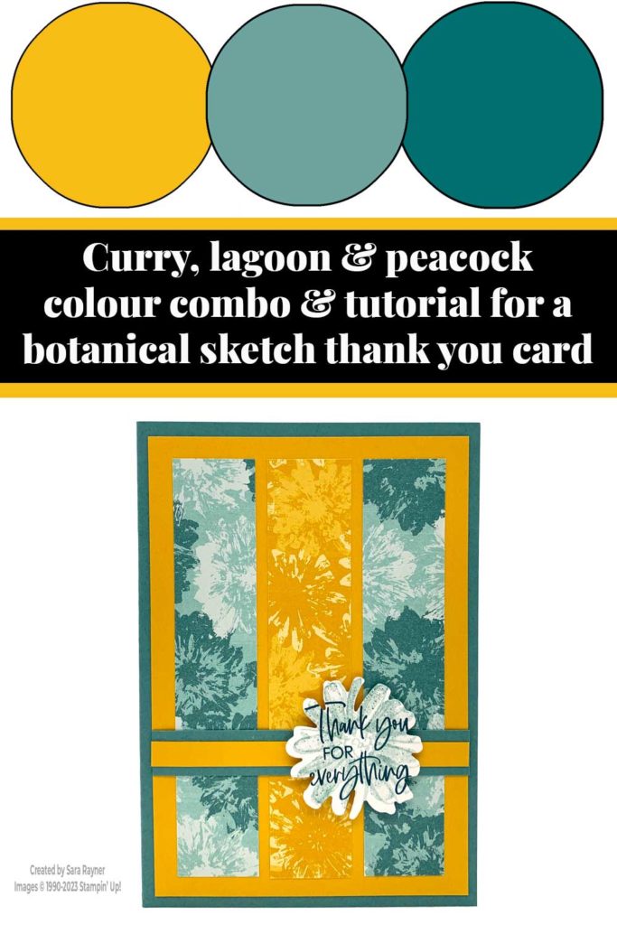 Botanical sketch thank you card tutorial